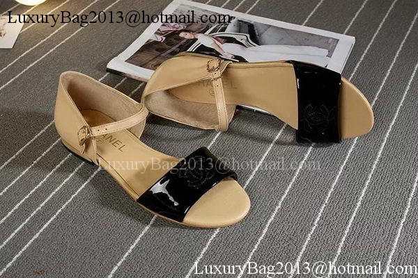 Chanel Leather Sandal CH1753 Apricot