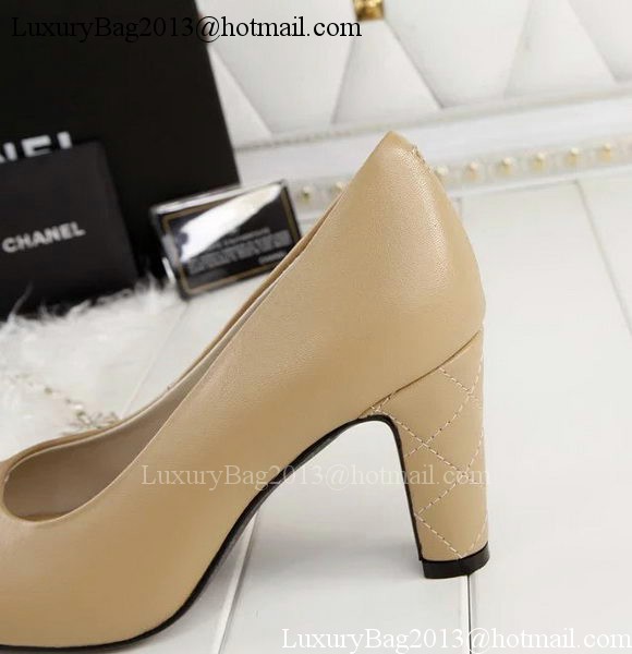 Chanel Sheepskin Leather Pump CH1778 Apricot