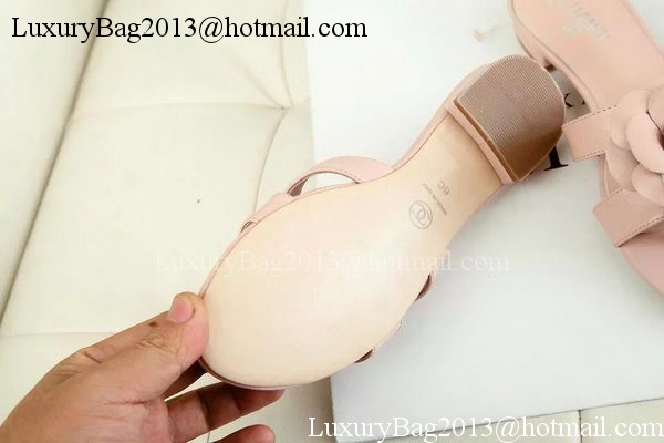 Chanel Slipper Leatehr CH1727 Pink