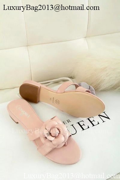 Chanel Slipper Leatehr CH1727 Pink