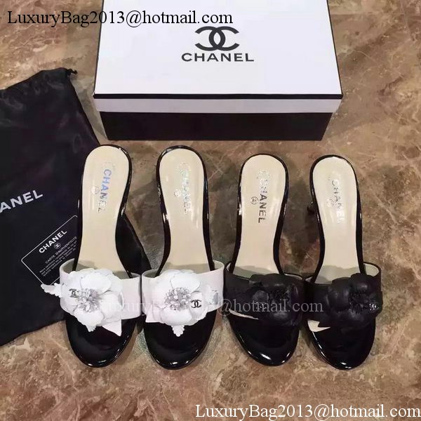 Chanel Slipper Leatehr CH1794 White