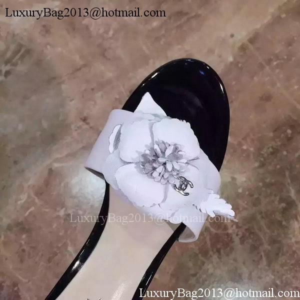 Chanel Slipper Leatehr CH1794 White