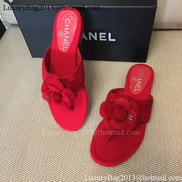 Chanel Thong Sandal CH1720 Red