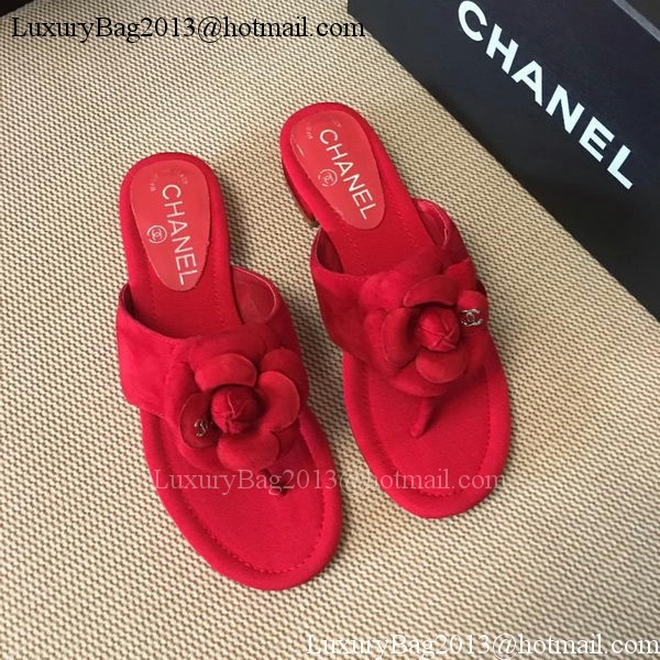 Chanel Thong Sandal CH1720 Red