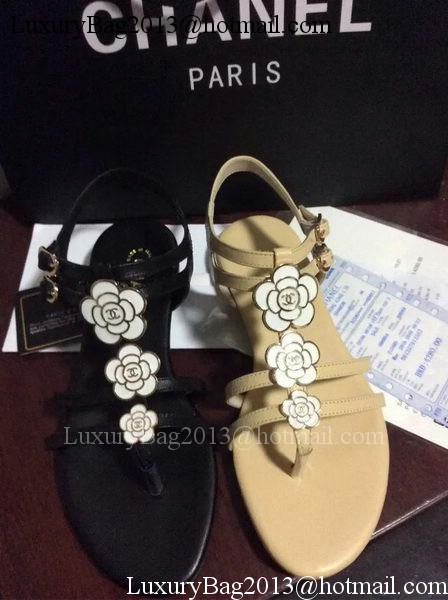 Chanel Thong Sandal CH1743 Apricot