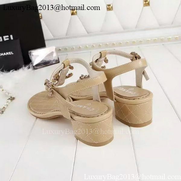 Chanel Thong Sandal CH1775 Apricot