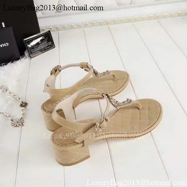 Chanel Thong Sandal CH1775 Apricot