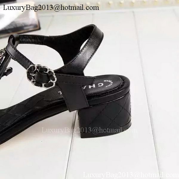 Chanel Thong Sandal CH1775 Black