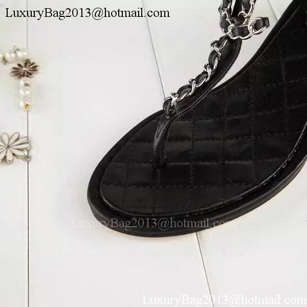 Chanel Thong Sandal CH1775 Black