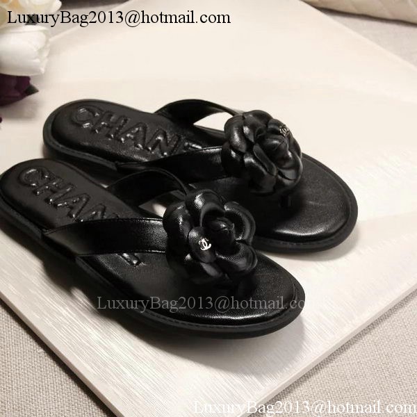 Chanel Thong Sandal CH1780 Black