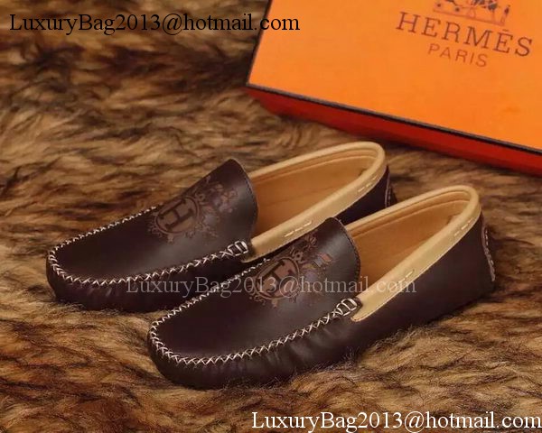 Hermes Casual Shoes HO713 Brown