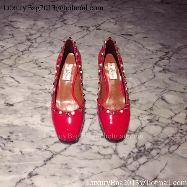 Valentino Leather 40mm Ballerina VT841 Red