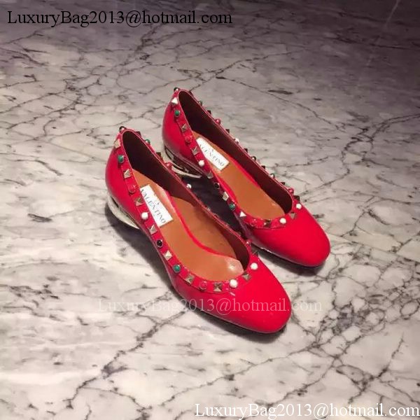 Valentino Leather 40mm Ballerina VT841 Red