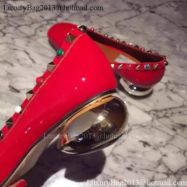 Valentino Leather 40mm Ballerina VT841 Red