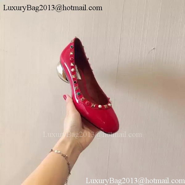 Valentino Leather 40mm Ballerina VT841 Red