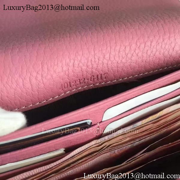 Gucci GG Marmont Leather mini Chain Bag 401232 Pink