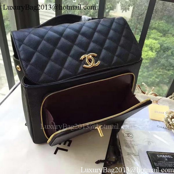 Chanel Classic Flap Bag Original Cannage Pattern A24604 Black