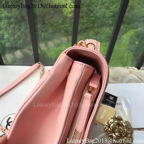 Chanel Classic Flap Bag Original Cannage Pattern A24604 Pink