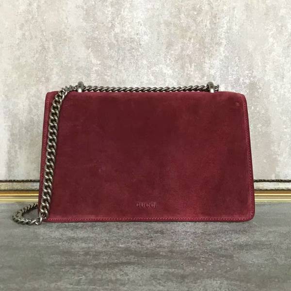 Gucci Dionysus Suede Leather Mini Shoulder Bag 400249 Dark Red