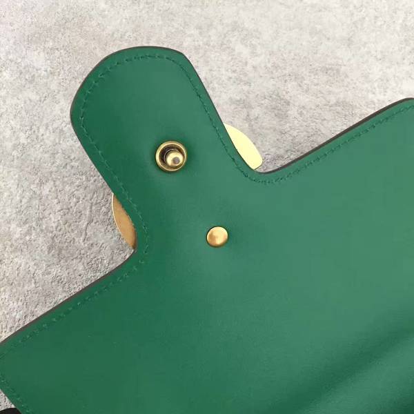 Gucci GG Original Marmont Leather Shoulder Bag 431384A Green