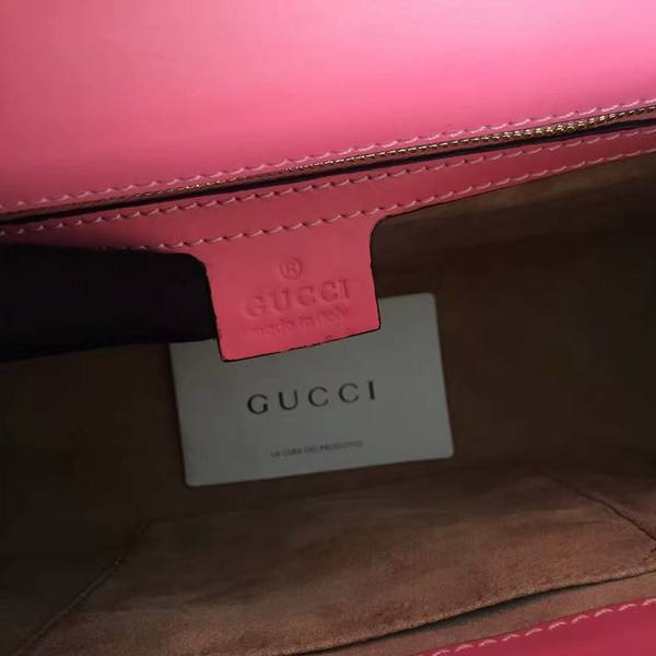 Gucci Padlock Series Gucci Signature Shoulder Bag 409486 Pink