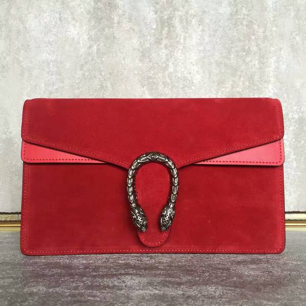 Gucci Dionysus Suede Leather Clutches 415155 Red