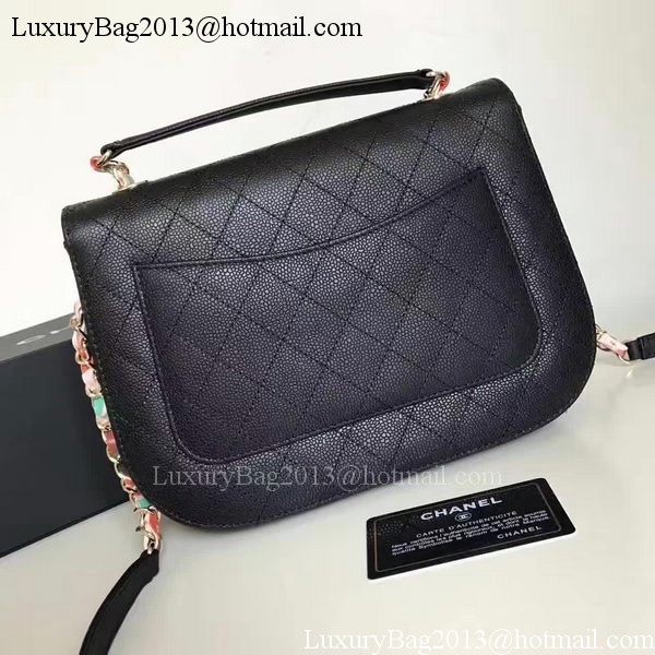 Chanel Flap Shoulder Bag Original Calfskin Leather A93578 Black