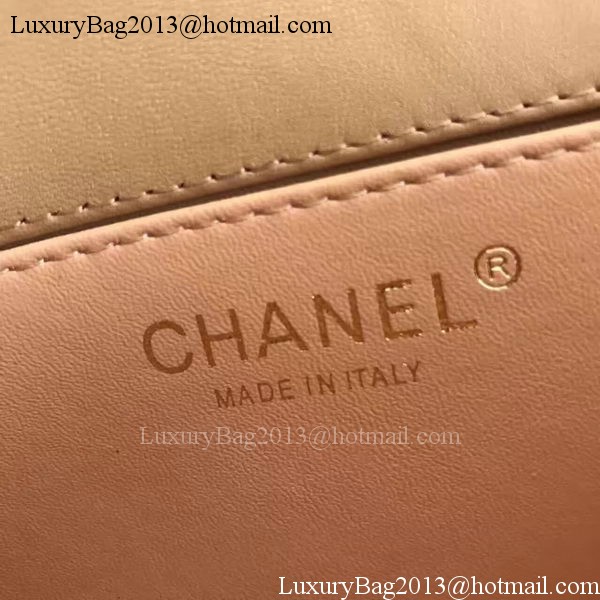 Chanel mini Classic Flap Bag Original Sheepskin A1116E Apricot