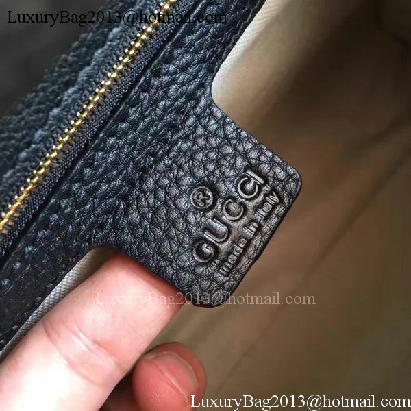 Gucci GG Marmont Leather Top Handle Bag 421890 Black