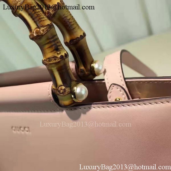 Gucci Nymphaea Leather Top Handle Bag 453766 Pink