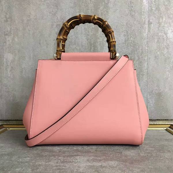 Gucci Nymphea Mini Top Handle Bag Cowhide Leather 453767 Pink