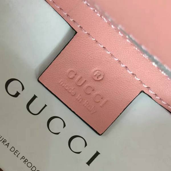 Gucci Nymphea Mini Top Handle Bag Cowhide Leather 453767 Pink