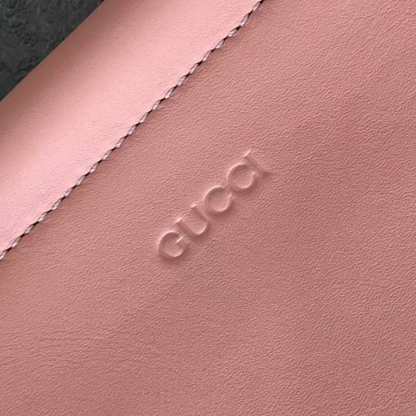 Gucci Nymphea Mini Top Handle Bag Cowhide Leather 453767 Pink