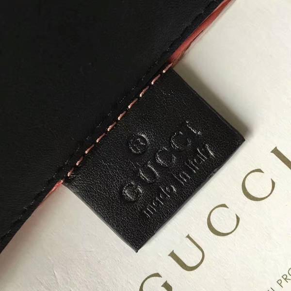 Gucci GG Marmont Suede Leather Mini Shoulder Bag 446744 Black