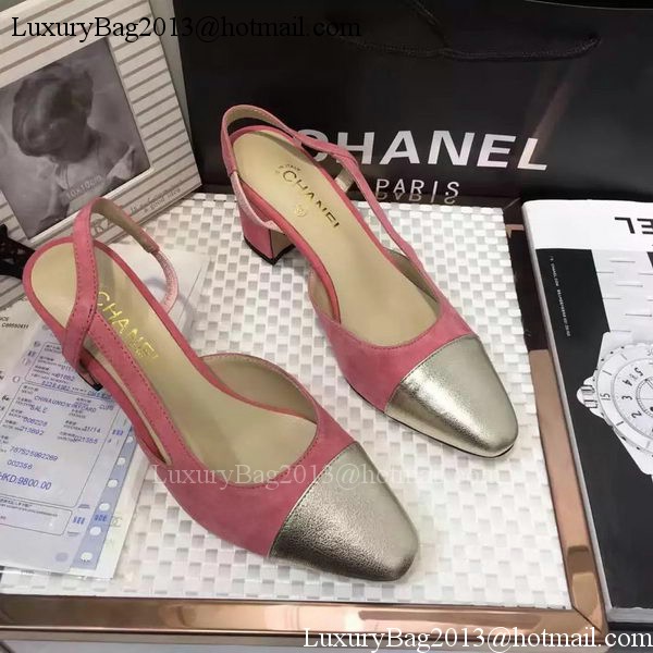 Chanel 60mm Leather Pump CH2077 Pink