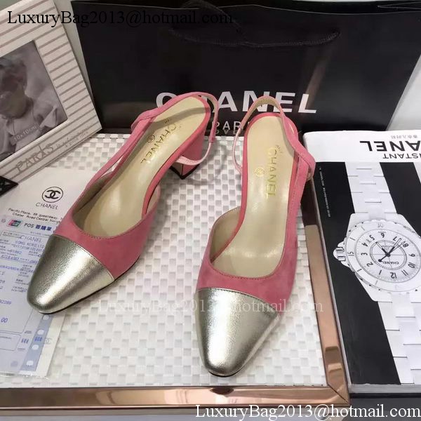 Chanel 60mm Leather Pump CH2077 Pink