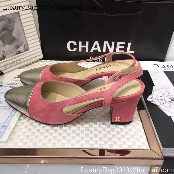 Chanel 60mm Leather Pump CH2077 Pink