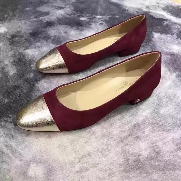 Chanel Ballerina Flat CH2068 Wine