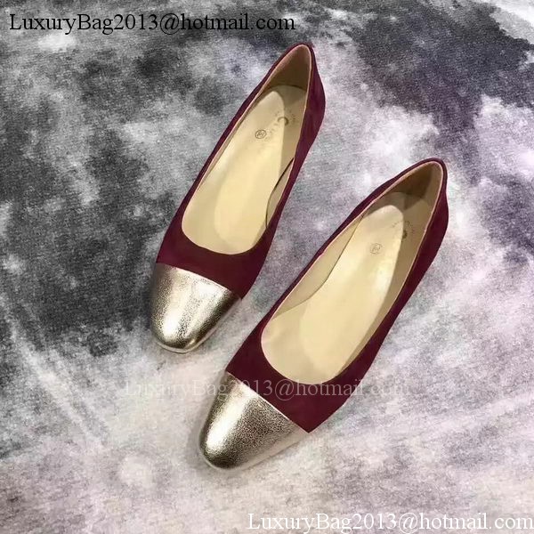 Chanel Ballerina Flat CH2068 Wine