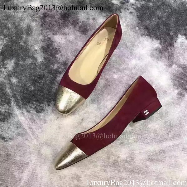 Chanel Ballerina Flat CH2068 Wine