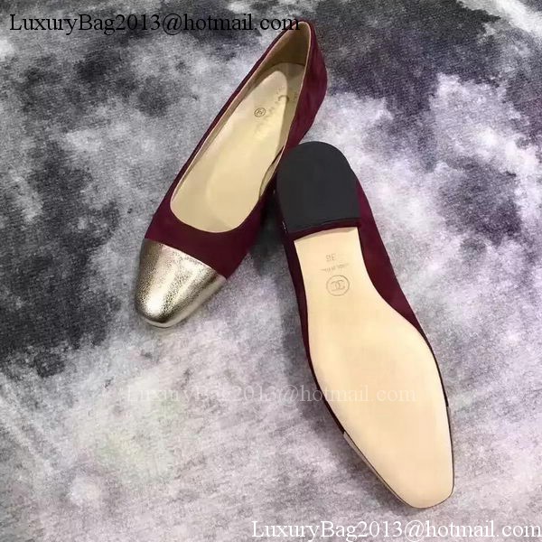 Chanel Ballerina Flat CH2068 Wine