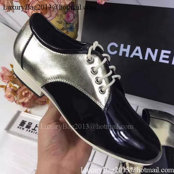 Chanel Casual Shoes Leather CH2061 Gold