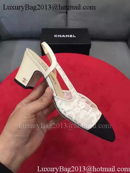 Chanel Leather Lace Sandal CH2071 Black