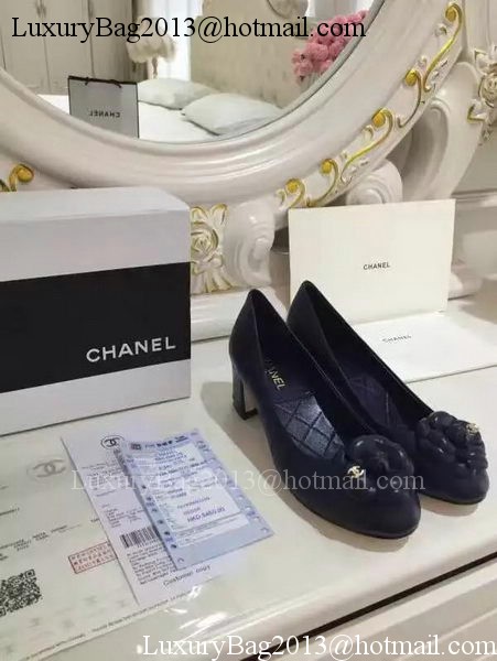 Chanel Sheepskin Leather 50mm Pump CH2075 Royal