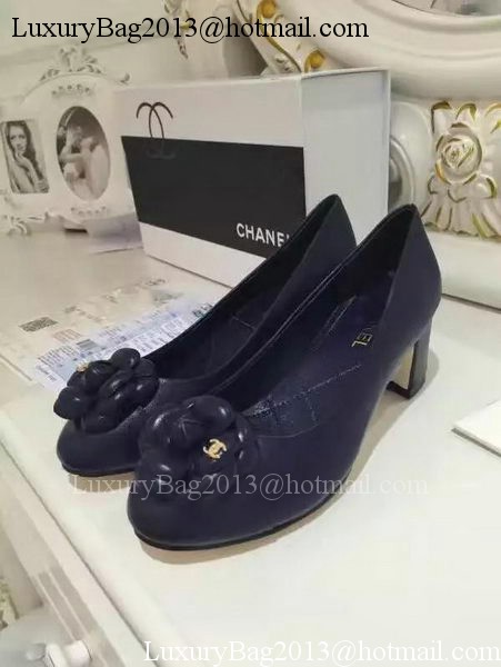 Chanel Sheepskin Leather 50mm Pump CH2075 Royal