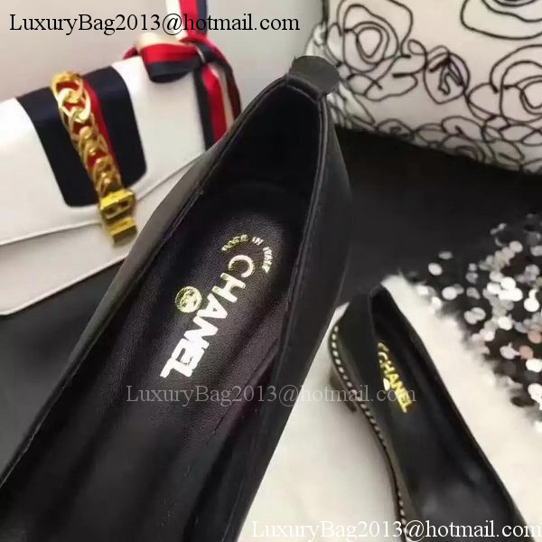 Chanel Sheepskin Leather Pump CH2074 Black