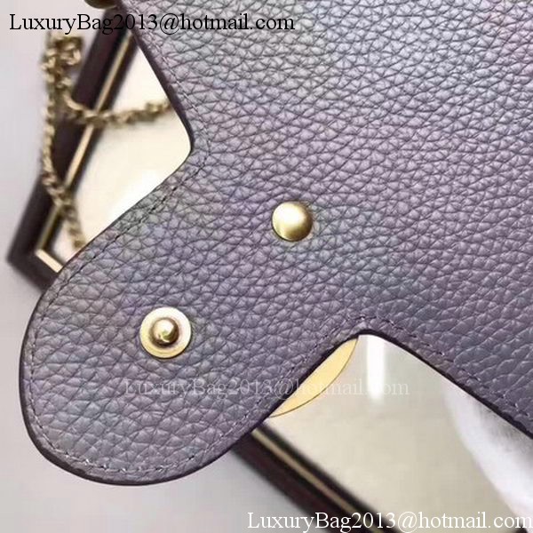 Gucci GG Marmont Leather mini Chain Bag 401232 Grey