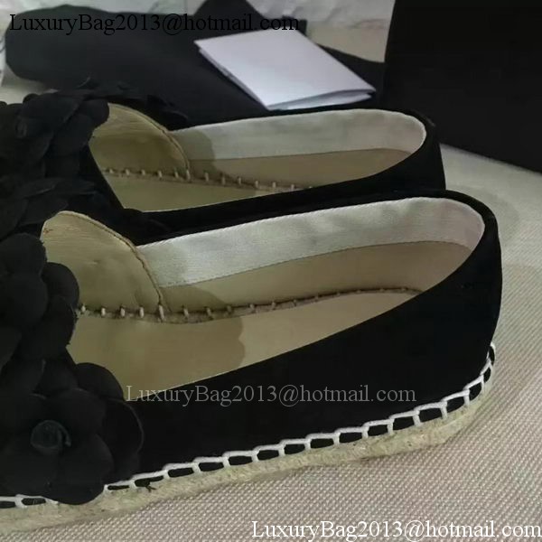 Chanel Casual Shoes Leather CH2084 Black