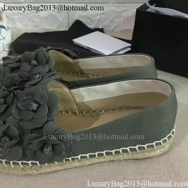 Chanel Casual Shoes Leather CH2084 Grey