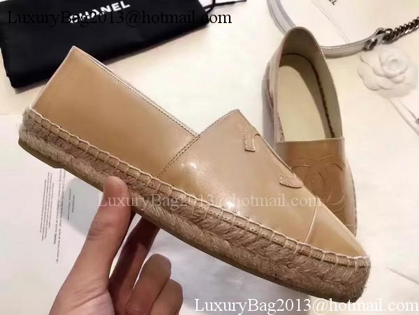 Chanel Casual Shoes Leather CH2089 Apricot